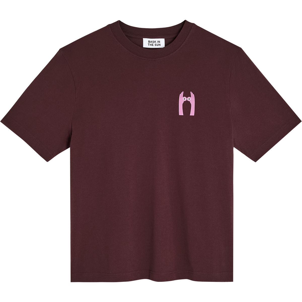 Bask in the Sun Look Tee Wine Herren T-Shirt Relaxed Fit weinrot